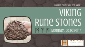 Viking Rune Stone - Youth Take and Make @ Hackley Public Library